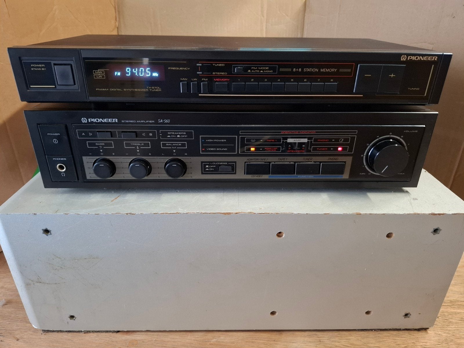 prachtige versterker en tuner pioneer werkt perfect, Audio, Tv en Foto, Ophalen