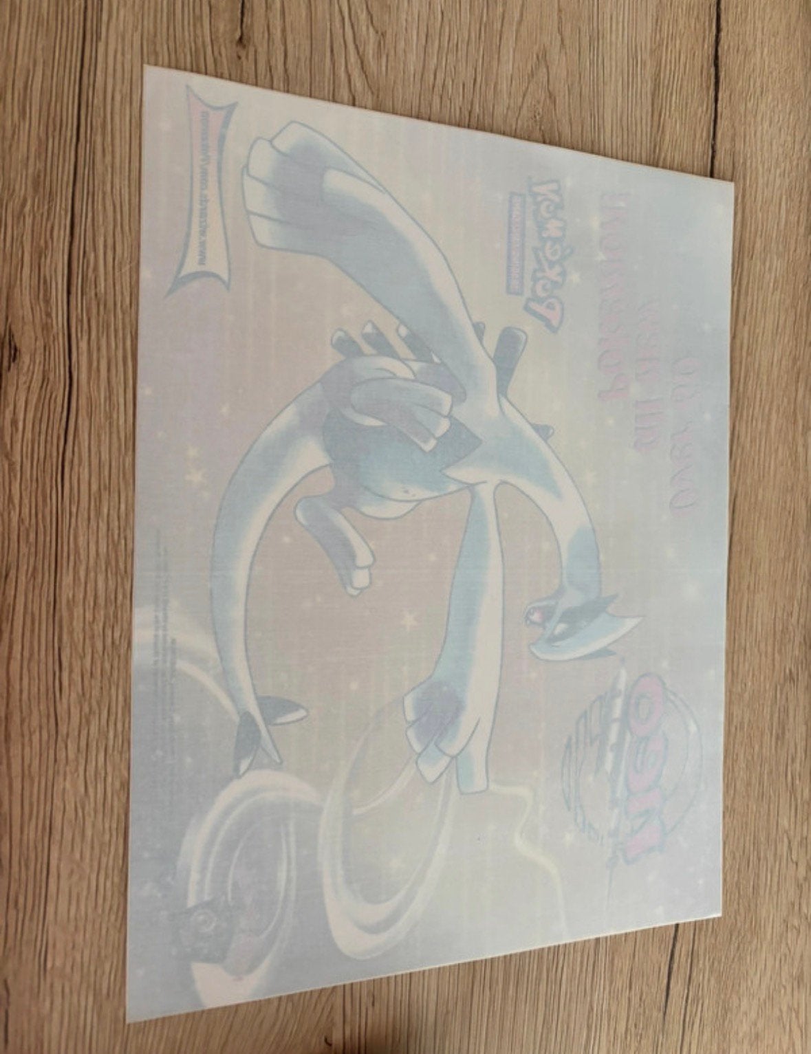 Zeldzame originele Pokémon 2000 – Lugia window sticker, Ophalen of Verzenden, Nieuw, Overige typen