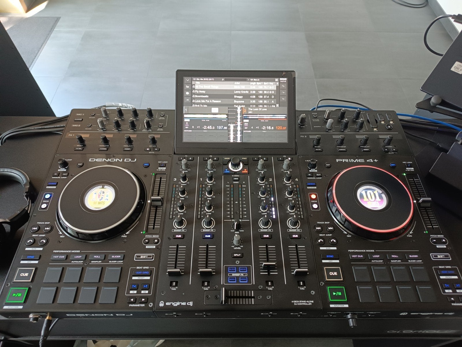 Denon Prime 4+ met Decksaver, Muziek en Instrumenten, Ophalen, Zo goed als nieuw, Dj-set, Denon
