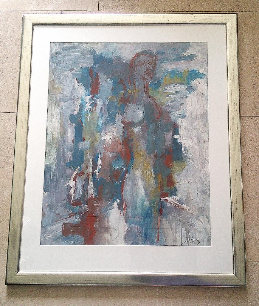 Vrouwenfiguur in abstract '87 - Jelle Hoogstra 1924-2003, Ophalen