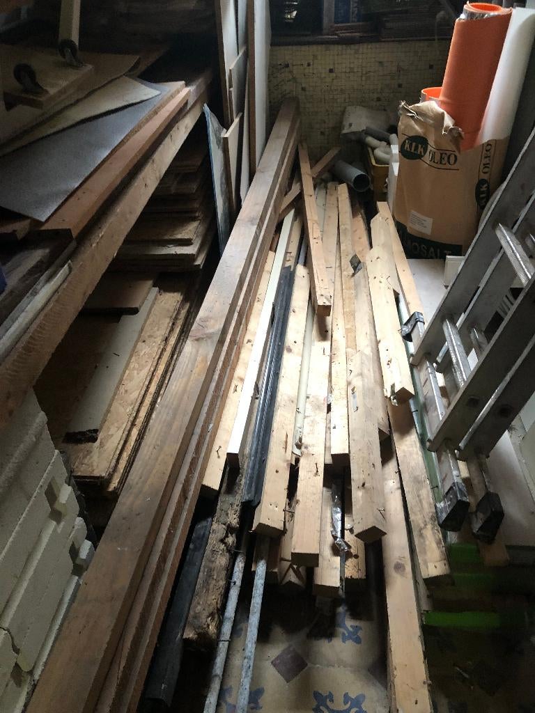 Chevron de bois  Récupérations, Enlèvement