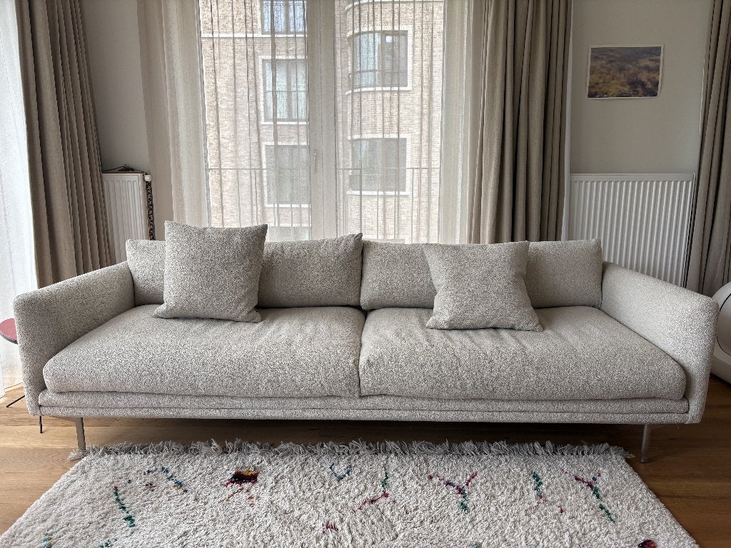 Lomi sofa van Bolia met poef, Ophalen, Zo goed als nieuw, Stof, Scandinavisch design van Meike Harde voor Bolia