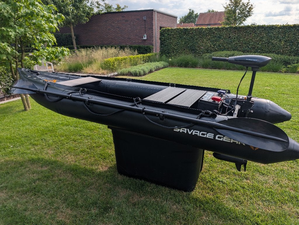 Savage Gear E-Rider Kayak – Complete set met elektromotor, Ophalen, Overige merken, Tot 10 pk, 1 m
