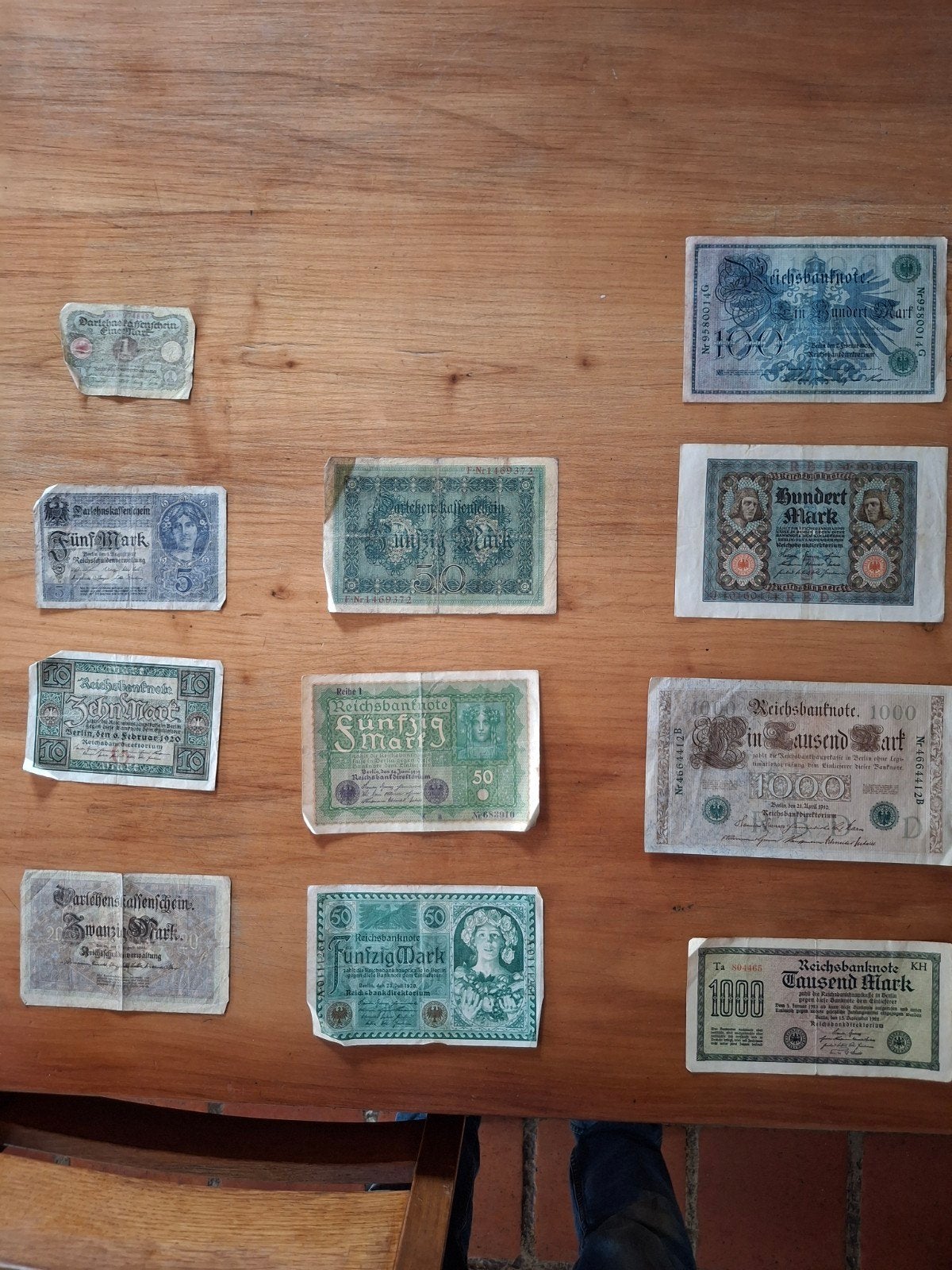 Duitse Rijksbank noten, Ophalen of Verzenden, Bankbiljetten