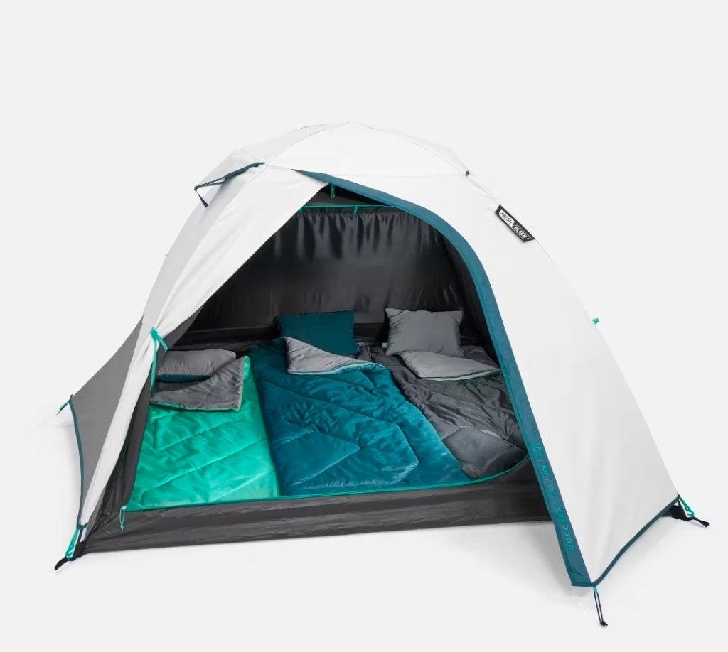 Quechua MH100 Fresh & Black 3 person tent, Ophalen of Verzenden, Gebruikt, Tot en met 3