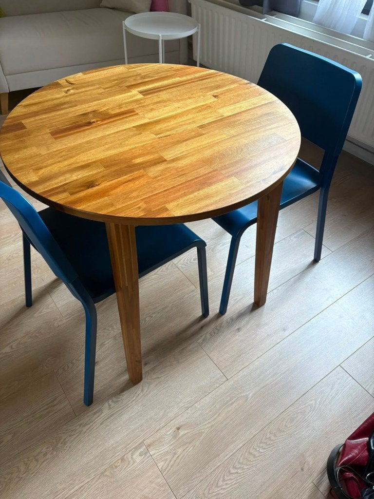 Mooie ronde tafel, Ophalen, Gebruikt, 100 tot 150 cm, Rond