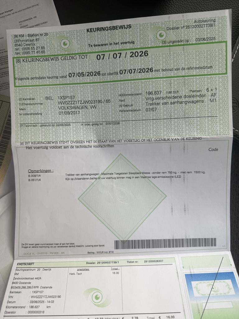 Volkswagen Touran, Auto's, Monovolume, Blauw, 7 zetels, 5 deurs