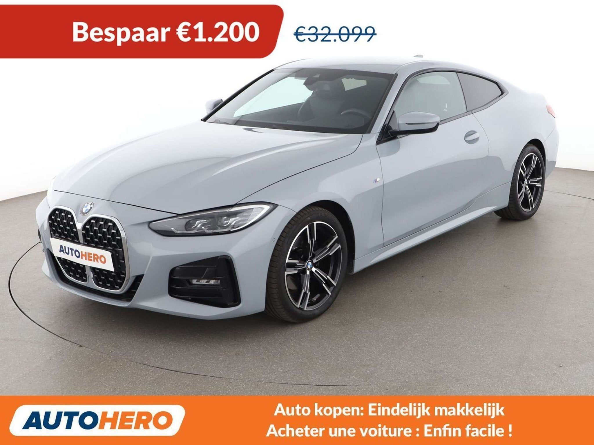 BMW 4 Serie 420 420i M Sport (année de construction 2022), Autos, Argent ou Gris, Achat, Ordinateur de bord, Autres carburants