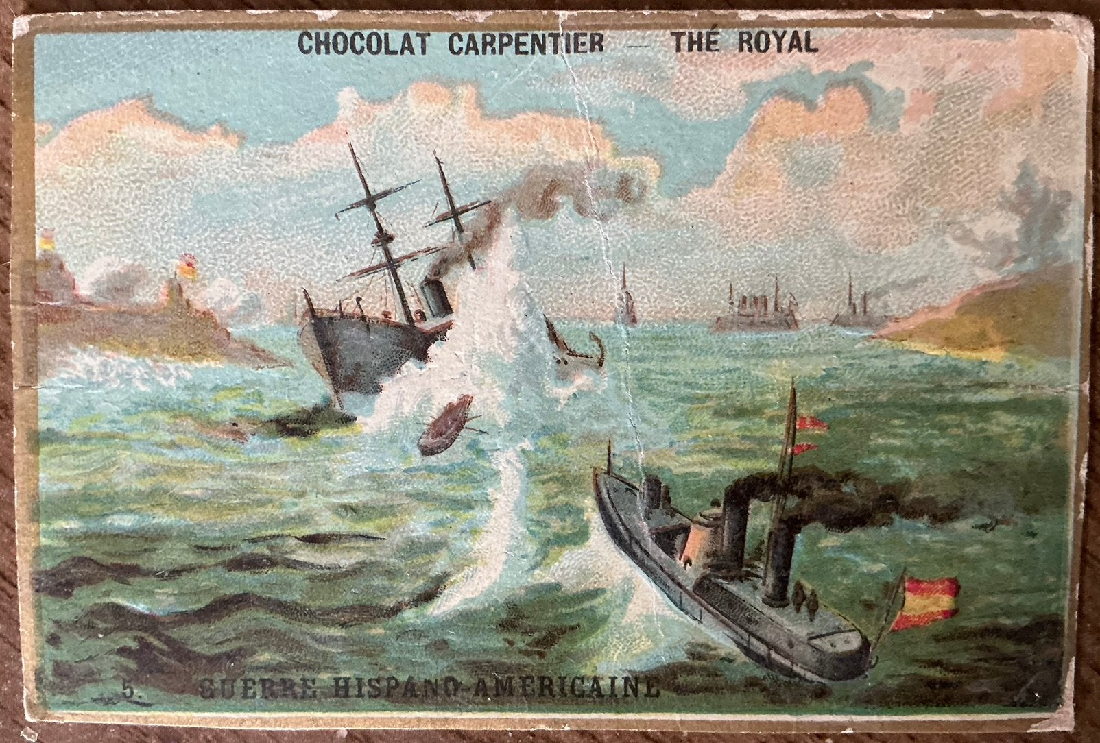 CHARPENTIER À CHOCOLATE/ancienne carte publicitaire, Enlèvement ou Envoi, Comme neuf, Autres types