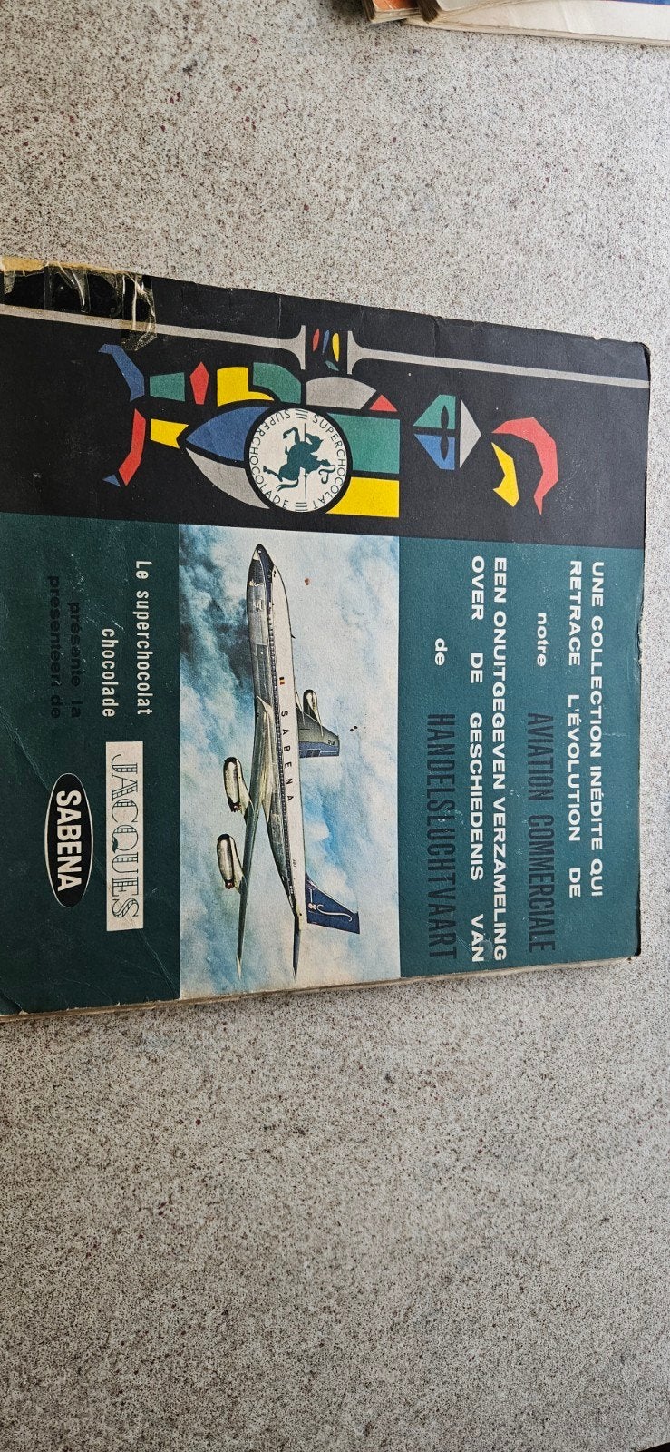 Vintage 2talige verzamelplaatjesalbum sabena, Ophalen, Gebruikt, Boek of Tijdschrift