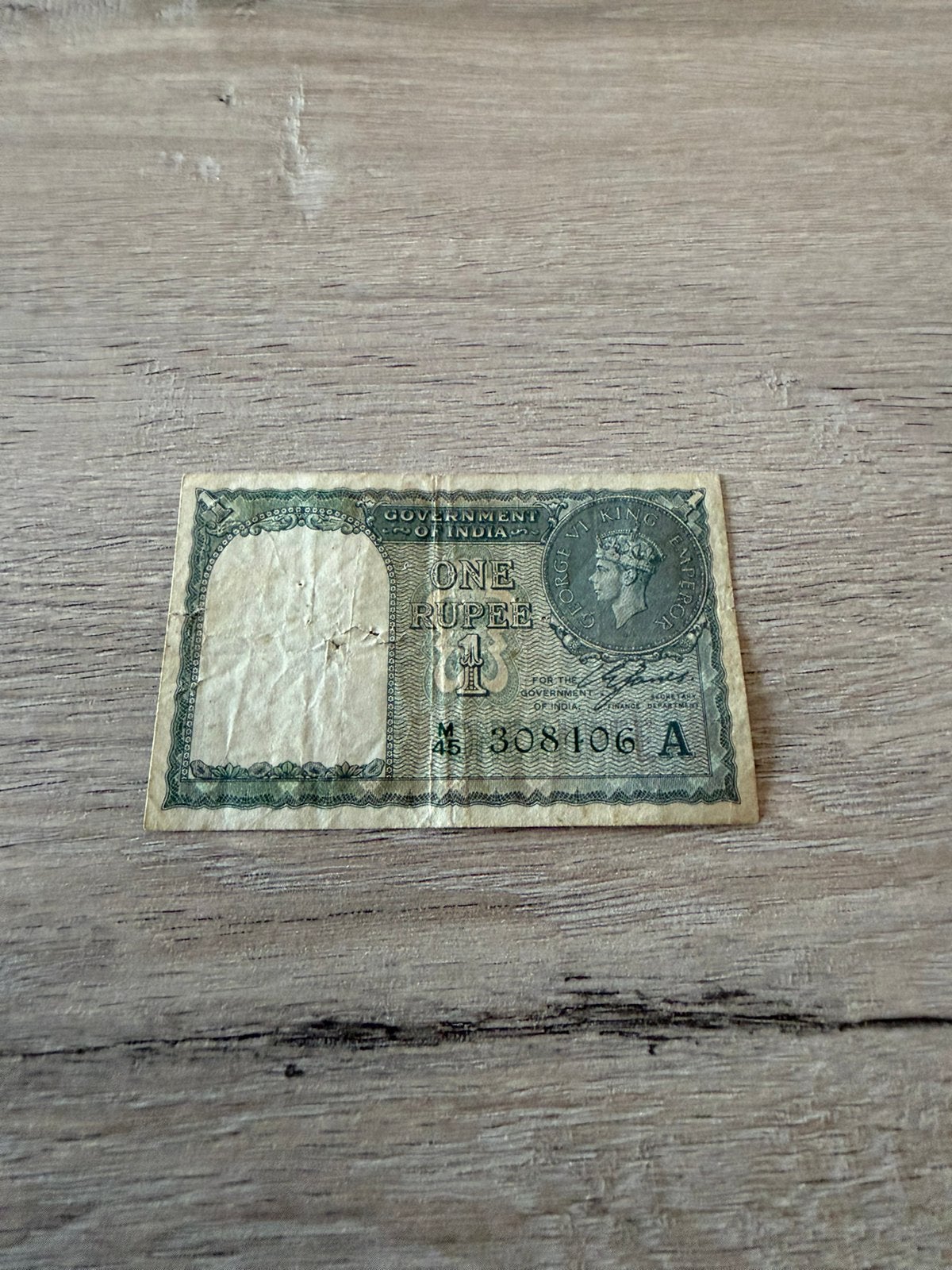 Une roupie indienne 1946, c'est chouette !, Timbres & Monnaies, Enlèvement ou Envoi