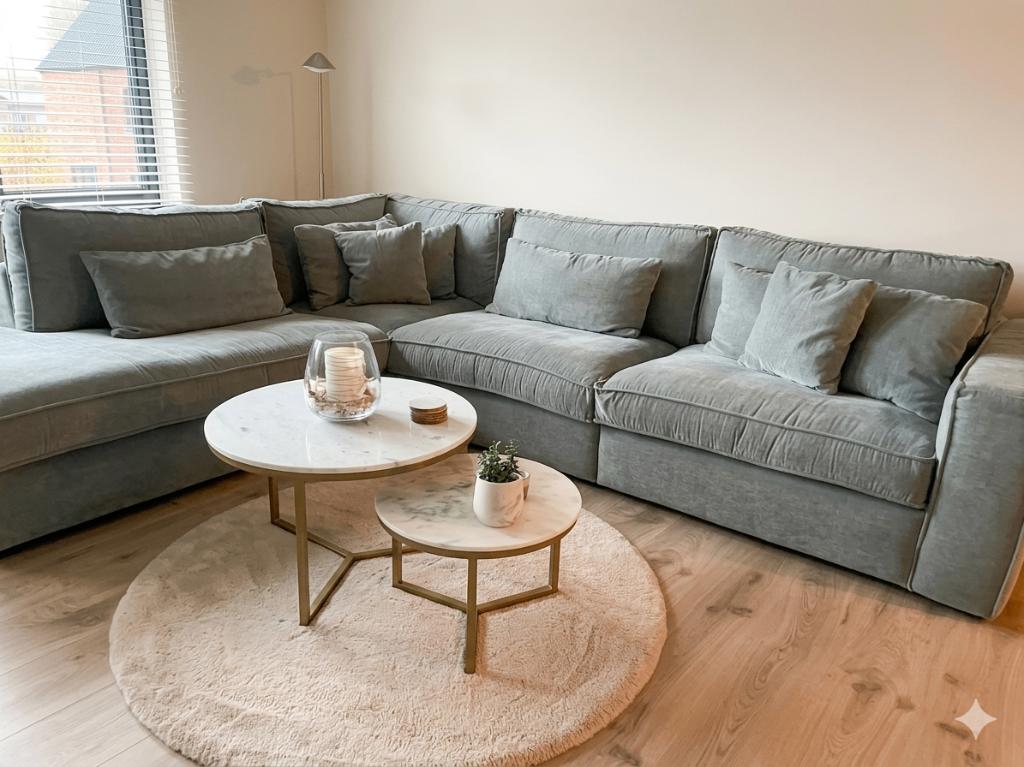 Comfortabel hoeksalon in goede staat, Ophalen, Zo goed als nieuw, Stof