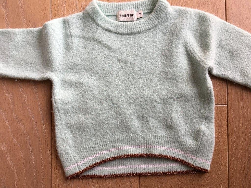 Pull groen filou & friends maat 92 of 2 jaar, Kinderen en Baby's, Meisje, Trui of Vest, Ophalen of Verzenden, Zo goed als nieuw