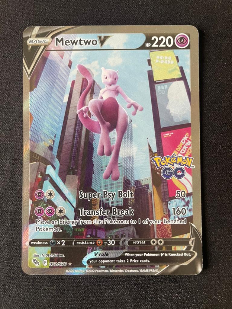 Mewtwo V pokemon go, Ophalen of Verzenden, Zo goed als nieuw