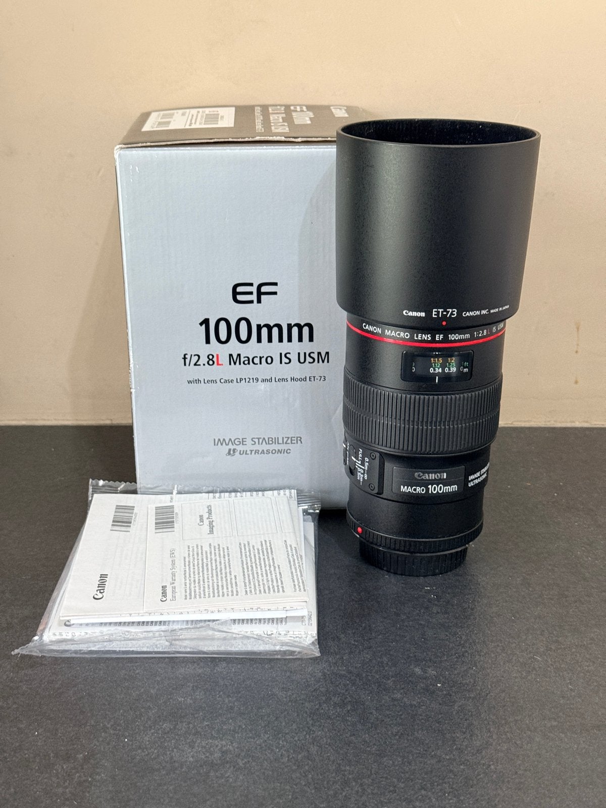 Canon EF 100mm F2.8 L IS USM Macro Lens - Nieuwstaat, Audio, Tv en Foto, Canon, Autofocus, Ophalen of Verzenden, Macrolens
