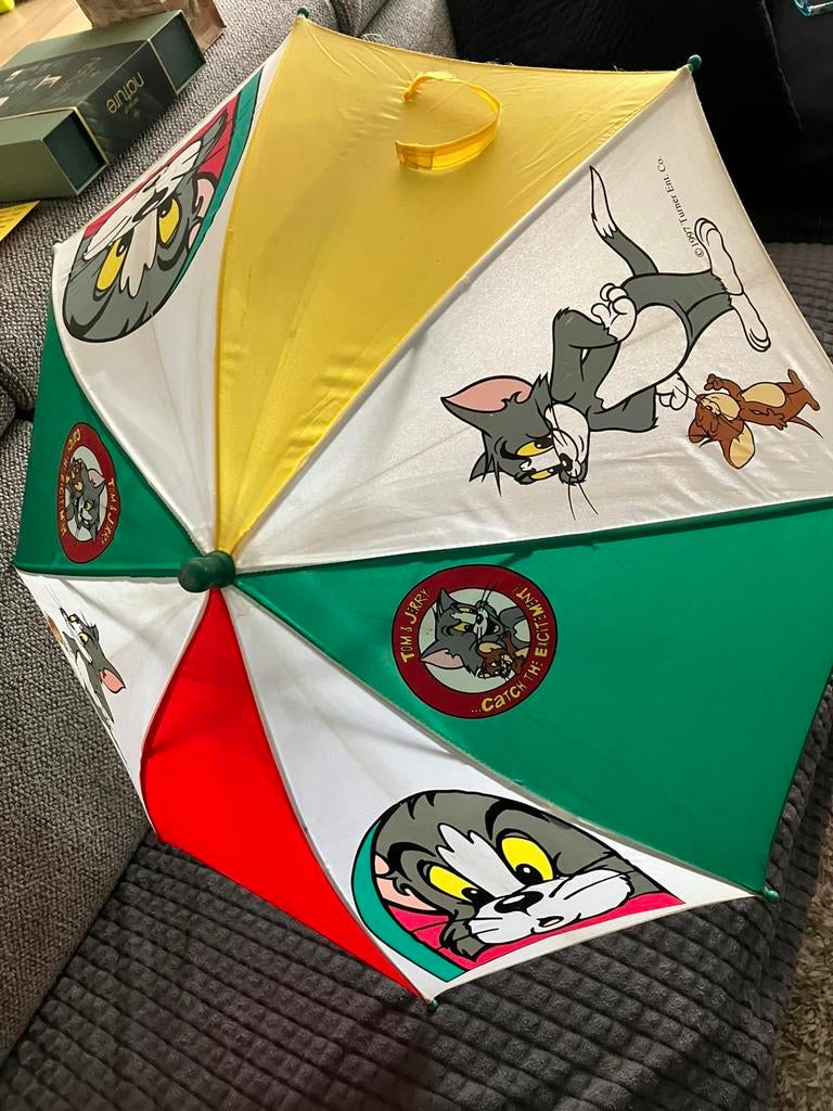 Parapluie vintage pour enfants 1997 Tom & Jerry, Enlèvement ou Envoi, Comme neuf