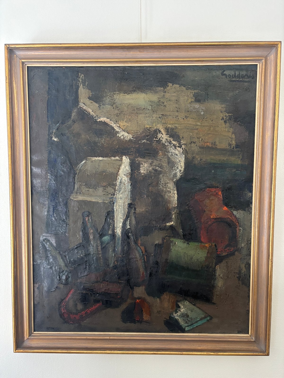 Peinture sur toile Jack Godderis 100x120, Antiquités & Art, Peinture à l'huile, Enlèvement, Toile, Signé