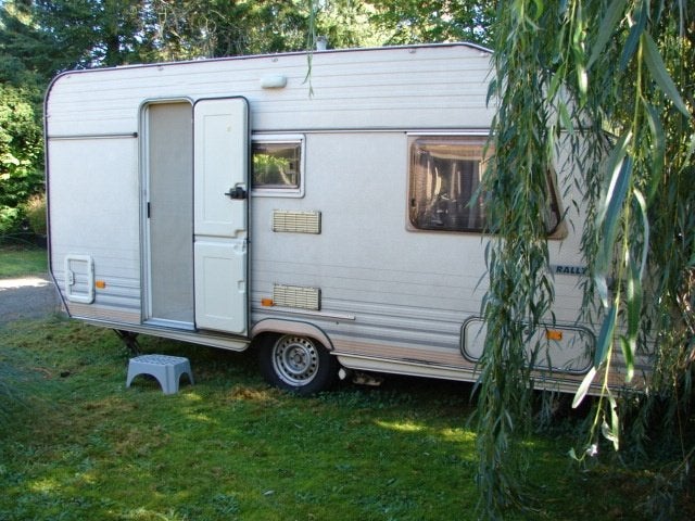 Caravan met voortent, Home-car, Jusqu'à 5, 4 à 5 mètres, Porte-vélos