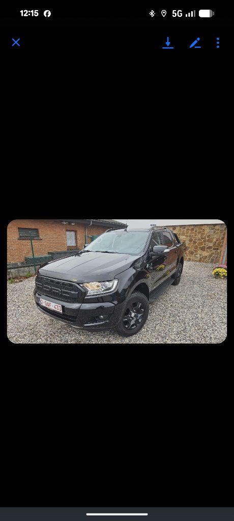 Ford ranger black édition, Cuir, Achat, Euro 6, Carnet d'entretien