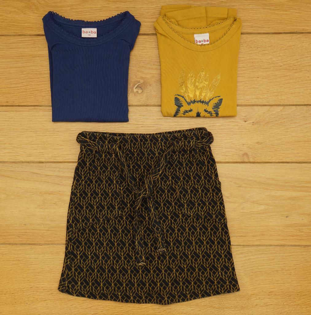 setje ba*ba, maat 116, Kinderen en Baby's, Ba*ba, Meisje, Ophalen of Verzenden, Zo goed als nieuw