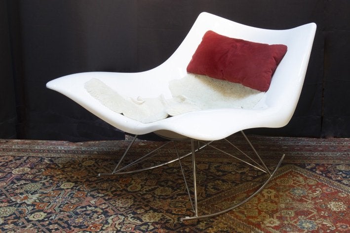 design schommelstoel, Huis en Inrichting, Ophalen, Zo goed als nieuw, Eén, Design modern