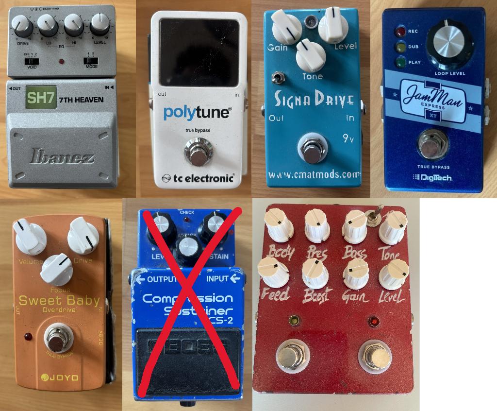 Plusieurs effets, looper, switcher, pedalboard, patchs, Muziek en Instrumenten, Effecten, Gebruikt, Distortion, Overdrive of Fuzz