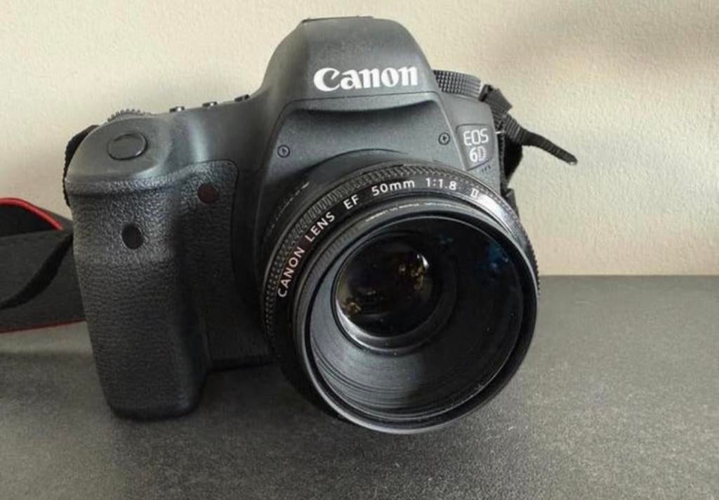 Canon 6D + obejctif 50 mm 1.8 + sac, Ophalen, Zo goed als nieuw, Canon