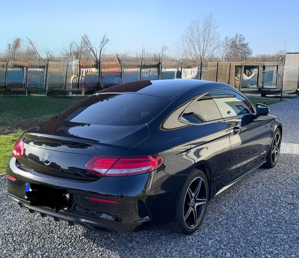 Mercedes C classe coupé AMG pakket, Auto's, Achterwielaandrijving, Adaptive Cruise Control, Zwart, Leder