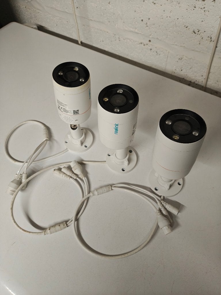 3 Caméras Reolink RLC1212A, TV, Hi-fi & Vidéo, Caméras de surveillance, Envoi, Utilisé, Caméra extérieure