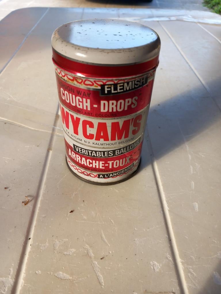 Boîte Wycam'S., métallique  Vintage, Enlèvement ou Envoi