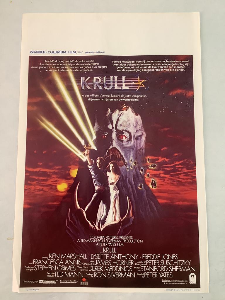 KRULL   filmposter   36-54 cm, Verzamelen, Ophalen of Verzenden