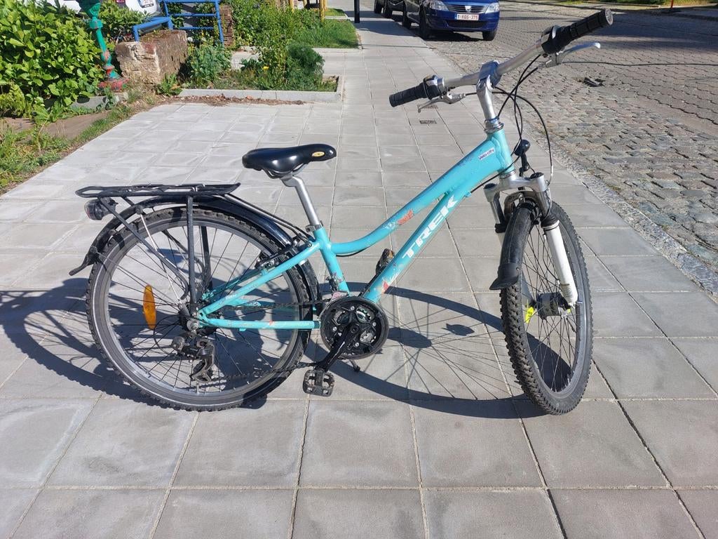 Trek-fiets van 24 inch, Ophalen, Velgrem, Trek bontrager, Versnellingen
