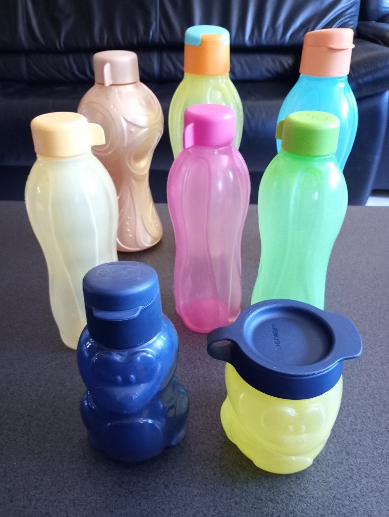 tupperware : drinkflessen, vergiet, kommen, dozen 1-8€/stuk, Bouteille réutilisable, Enlèvement ou Envoi, Autres couleurs, Utilisé