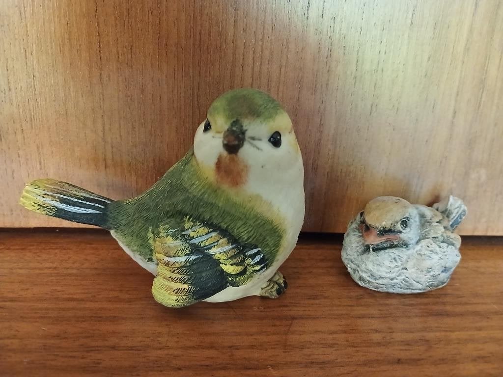 Jolies figurines d'oiseau, Collections, Statues & Figurines, Comme neuf, Animal, Enlèvement