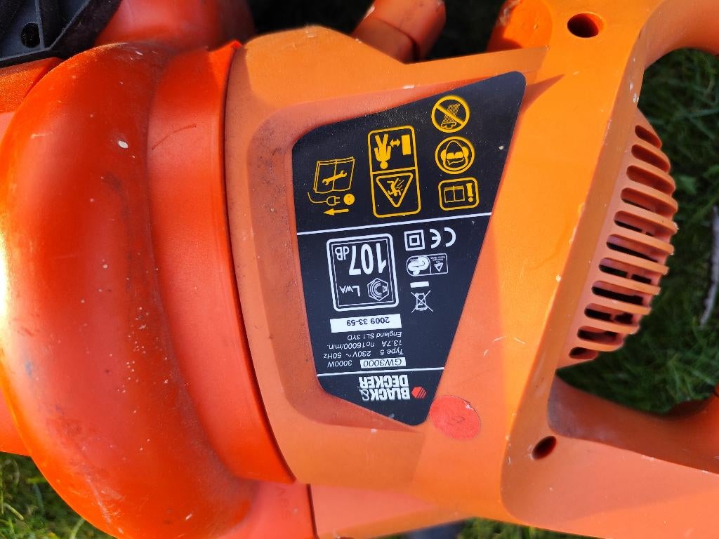 Souffleur de feuilles Black & Decker, Tuin en Terras, Bladblazers, Ophalen, Met opvangzak, Handgedragen, Elektrisch