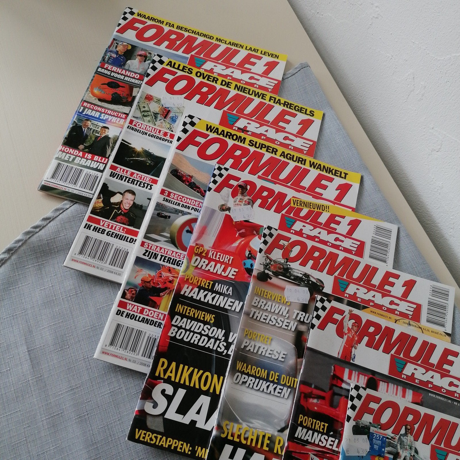 F1 tijdschriften 2008, Enlèvement ou Envoi, Utilisé