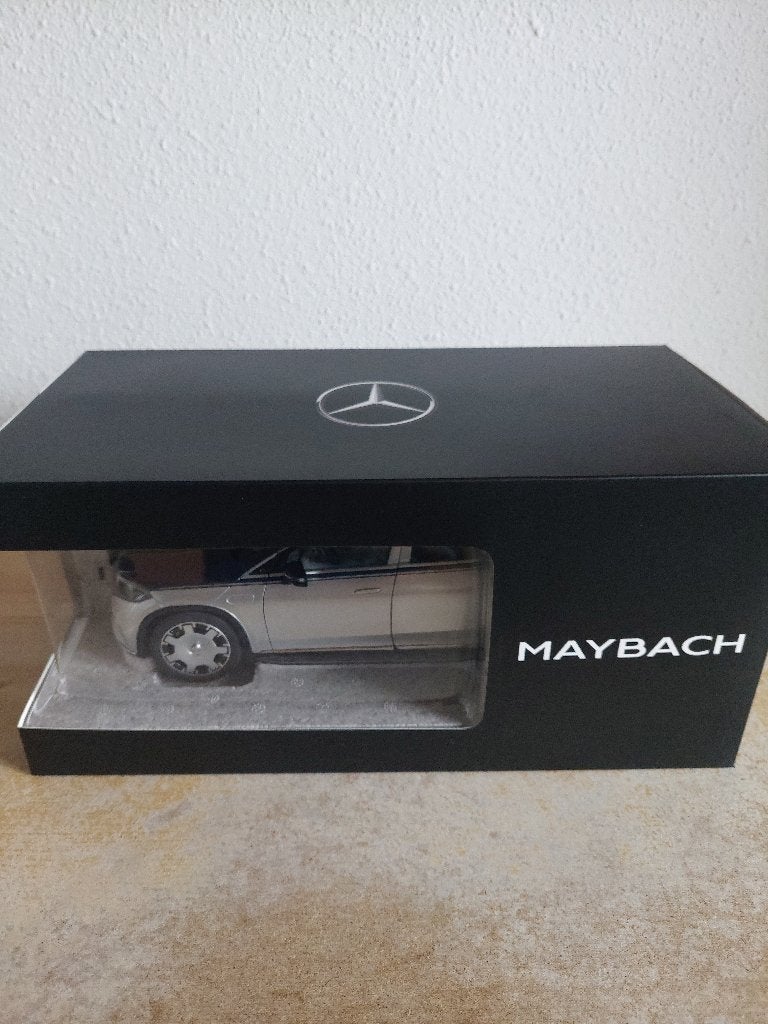 1/18 - NZG - Mercedes Benz Maybach EQS 680 SUV bleu/argent, Enlèvement ou Envoi, Neuf