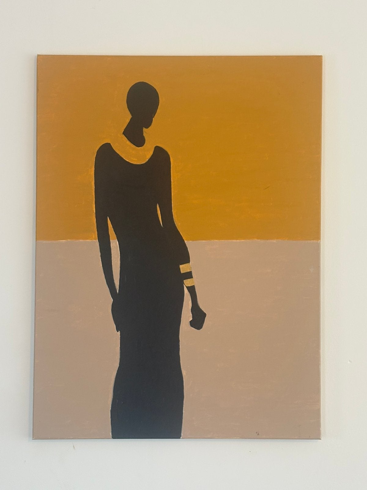 Toile peinte à la main Peter Bidan — 80x60 cm, Enlèvement ou Envoi, Peint à la main, Figures