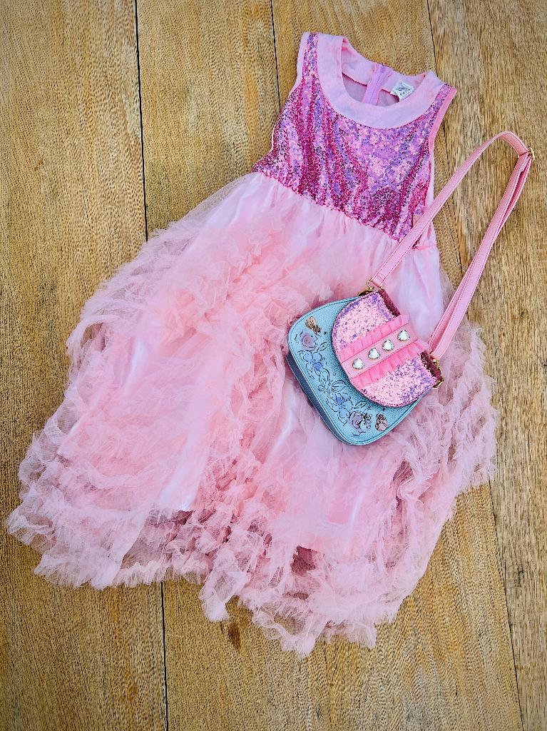 Prinsessenjurk met handtas van Disneyland Assepoester, Ophalen, Zo goed als nieuw