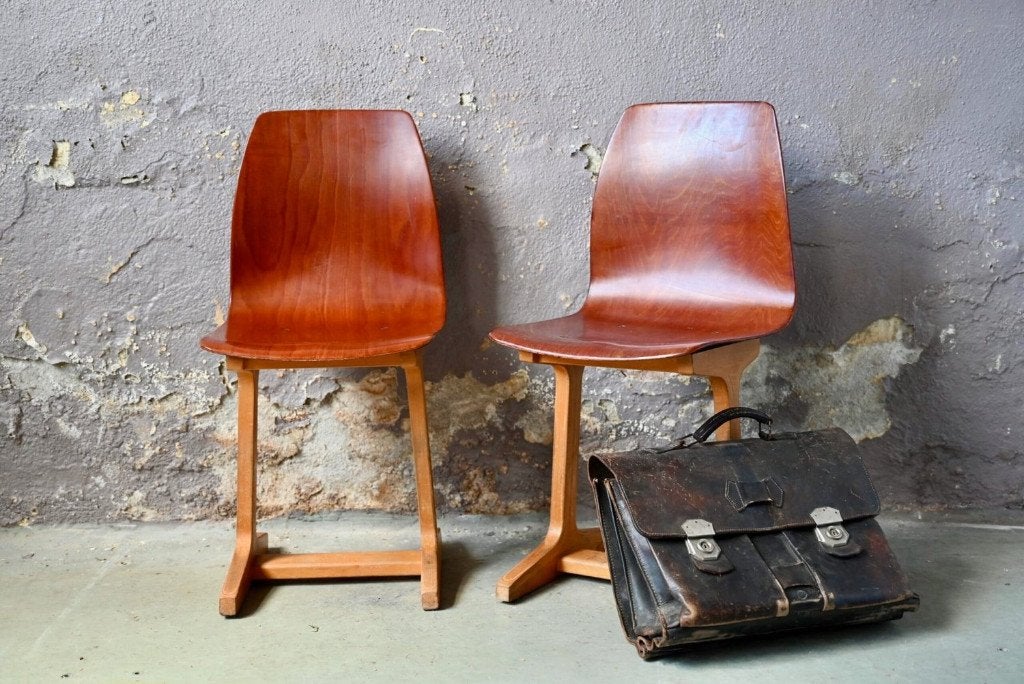 chaise pagholz enfant vintage Mid-Century, Design, Brun, Enlèvement, Utilisé