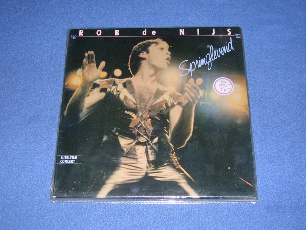 LP ROB DE NIJS Springlevend, Cd's en Dvd's, Inclusief binnenhoes, Ophalen, Levenslied of Smartlap