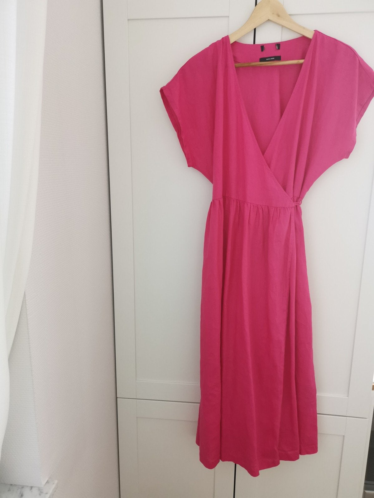 nieuw linnen fuchia kleedje M 40 42, Kleding | Dames, Jurken, C&A., Ophalen, Nieuw
