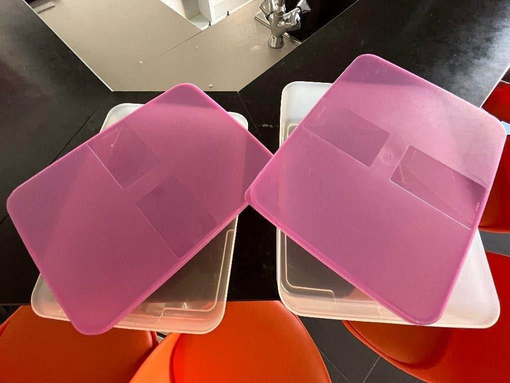 Tupperware dozen, Enlèvement ou Envoi, Boîte de conservation, Utilisé, Avec couvercle