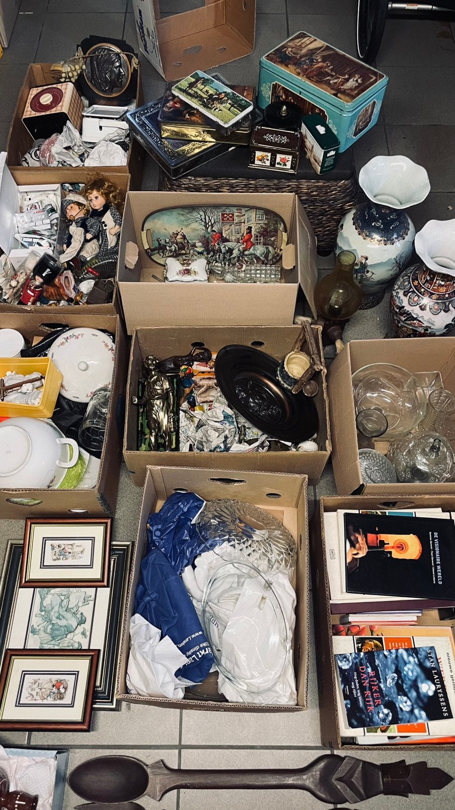 Groot lot brocante en varia, Ophalen, Zo goed als nieuw