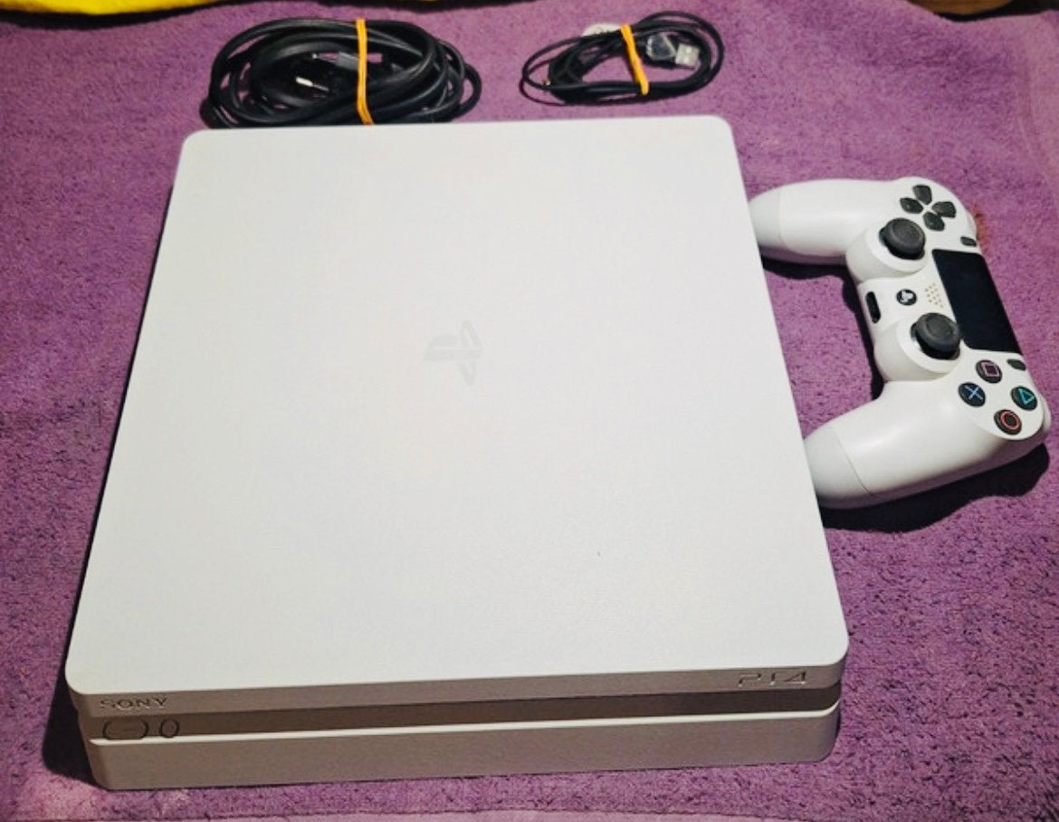 PS4 Slim White 500GB, Games en Spelcomputers, Spelcomputers | Sony PlayStation 4, Ophalen, Zo goed als nieuw, Slim