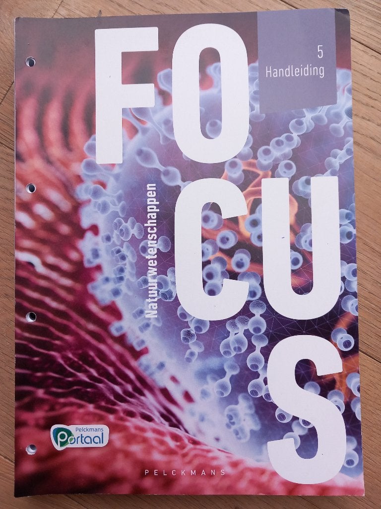 Focus 5 Handleiding natuurwetenschappen, Neuf, Biologie, Enlèvement, Secondaire