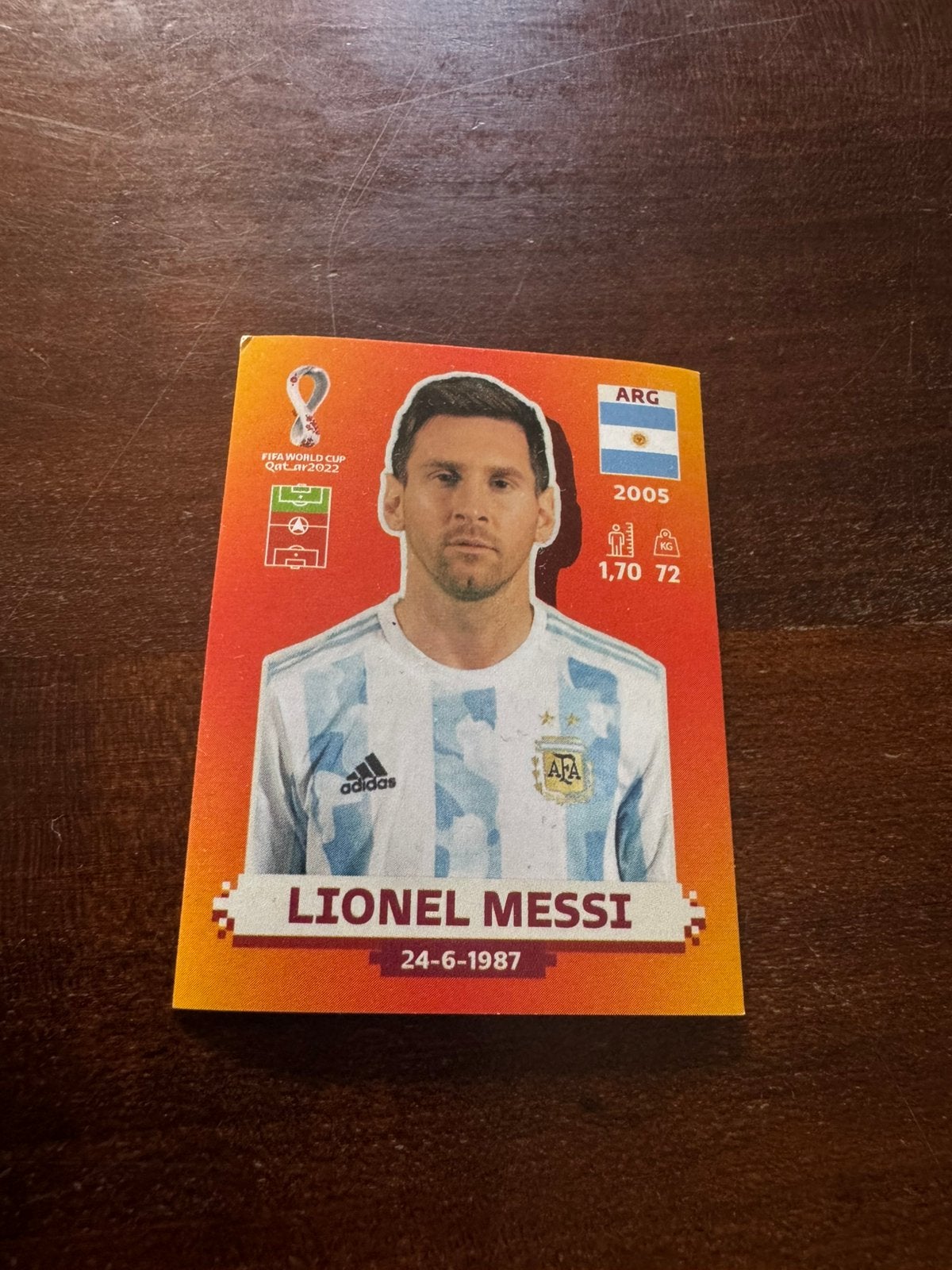 MESSI 2022 WK PANINI, Ophalen of Verzenden, Zo goed als nieuw, Sticker
