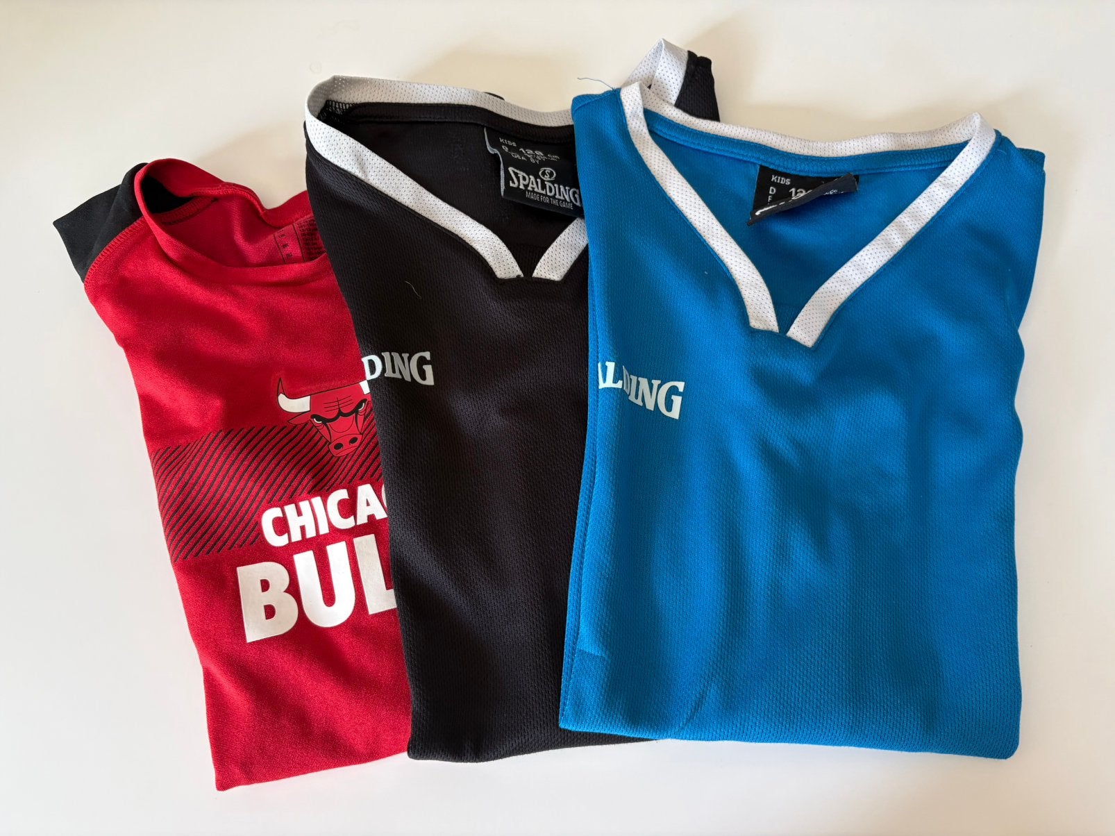 3 basketshirts, Kinderen en Baby's, Kinderkleding | Maat 128, Ophalen, Gebruikt, Jongen, Shirt of Longsleeve