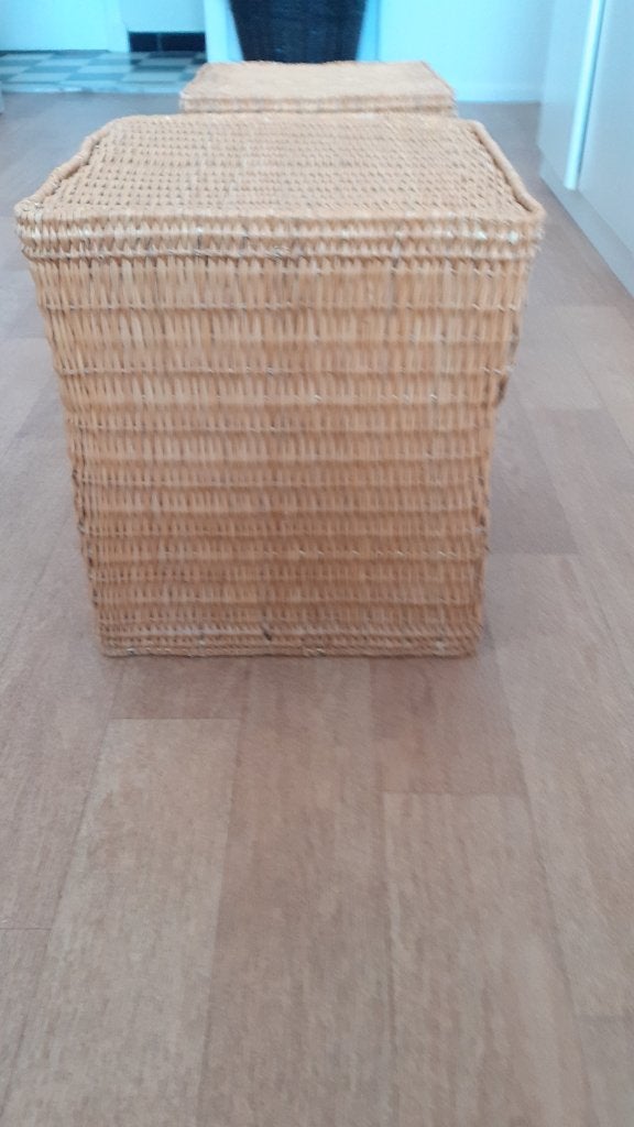 Rieten kubussen, Huis en Inrichting, Ophalen, Minder dan 55 cm, Gebruikt, Overige vormen