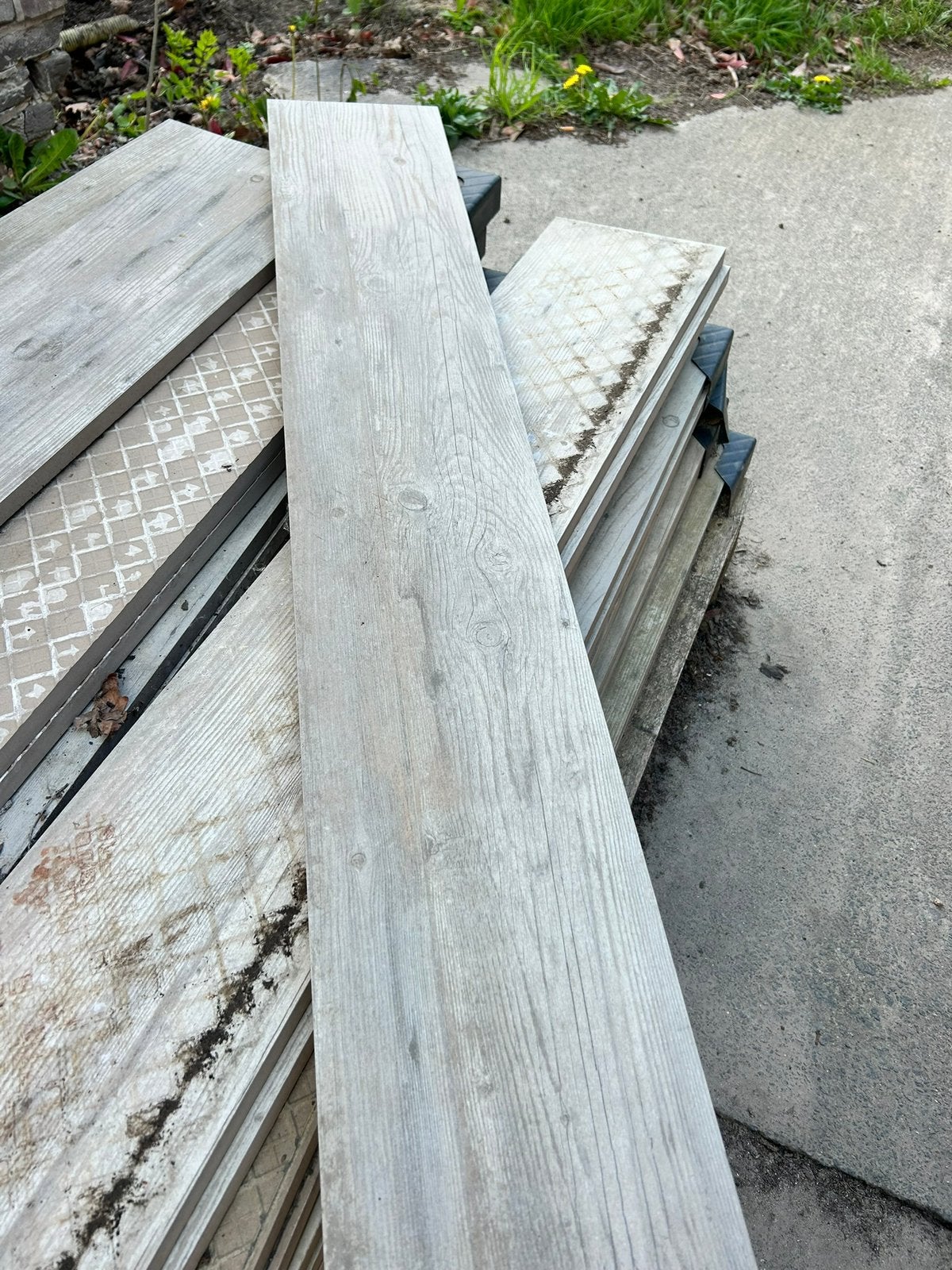 Parket houtlook tegels 9.12m2 (nieuw), Enlèvement, Neuf, 5 à 10 m², Tuiles de terrasse